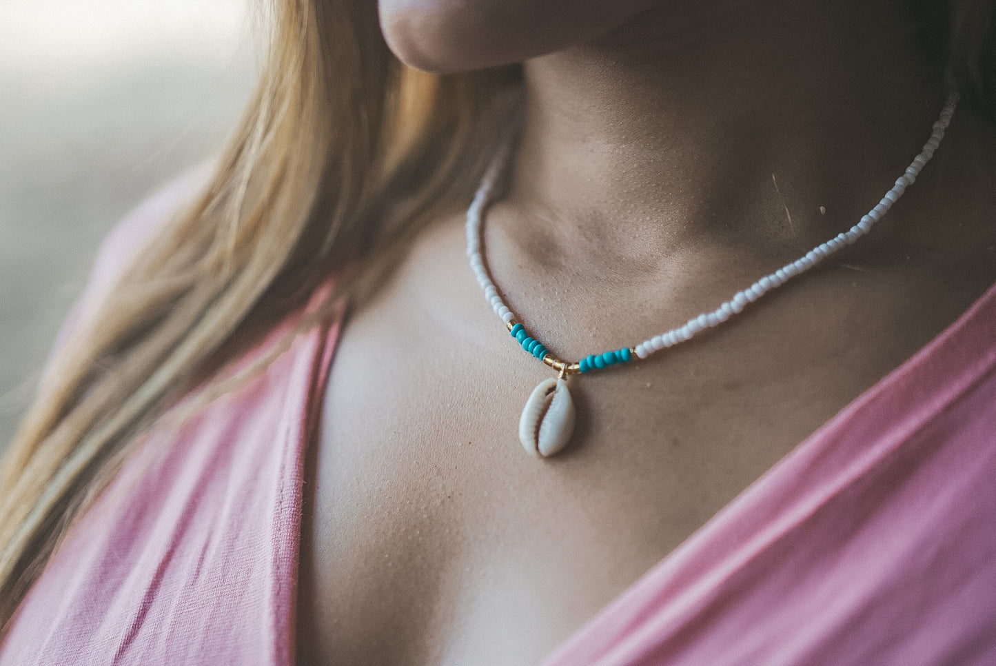 Penida Shell Beaded Necklace
