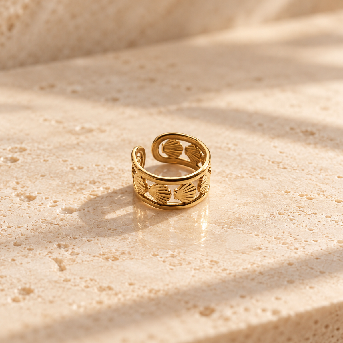 Santorini Shell Ring