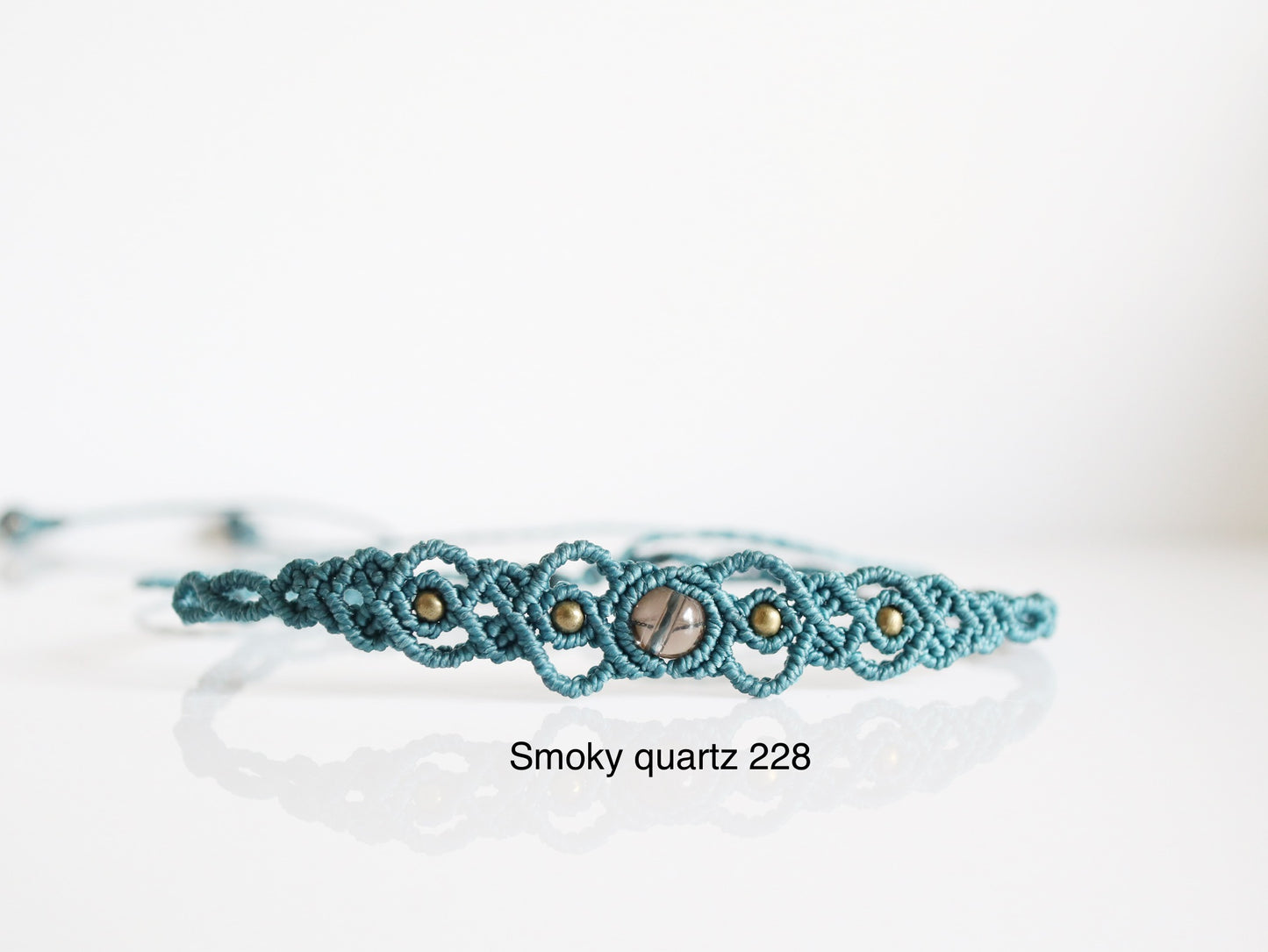 Dahlia Macrame Choker with Gemstone