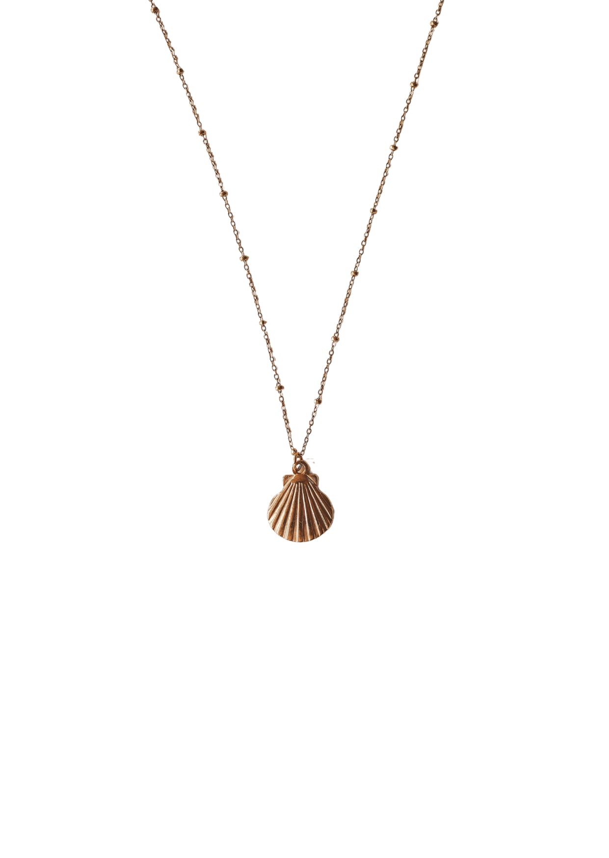 Gold Shell Pendant Necklace