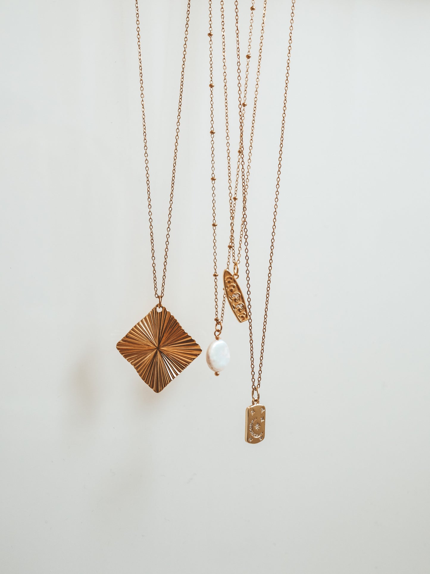 Mountain Enamel Pendant Necklace