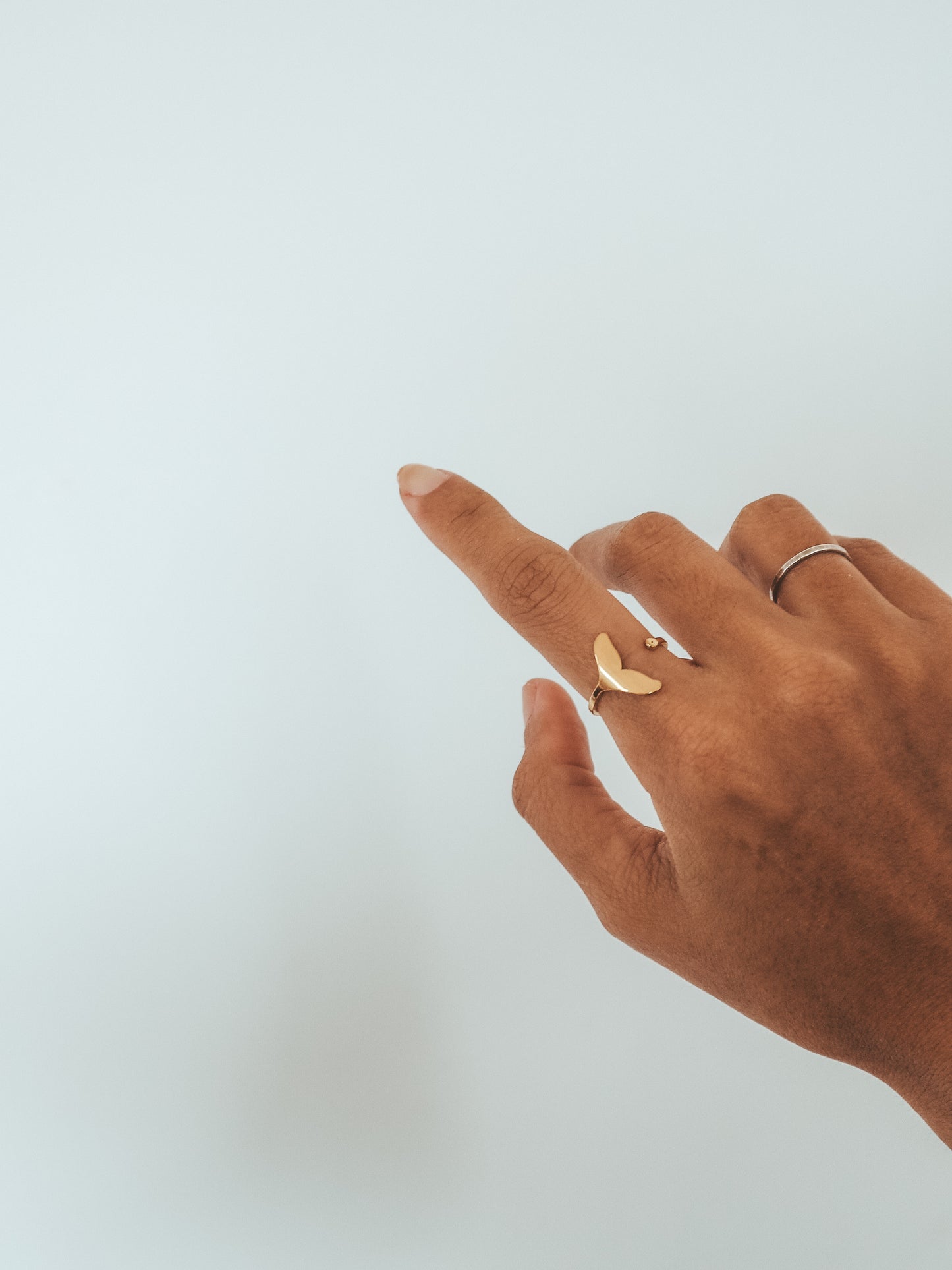 Whale Tail Gold Ring
