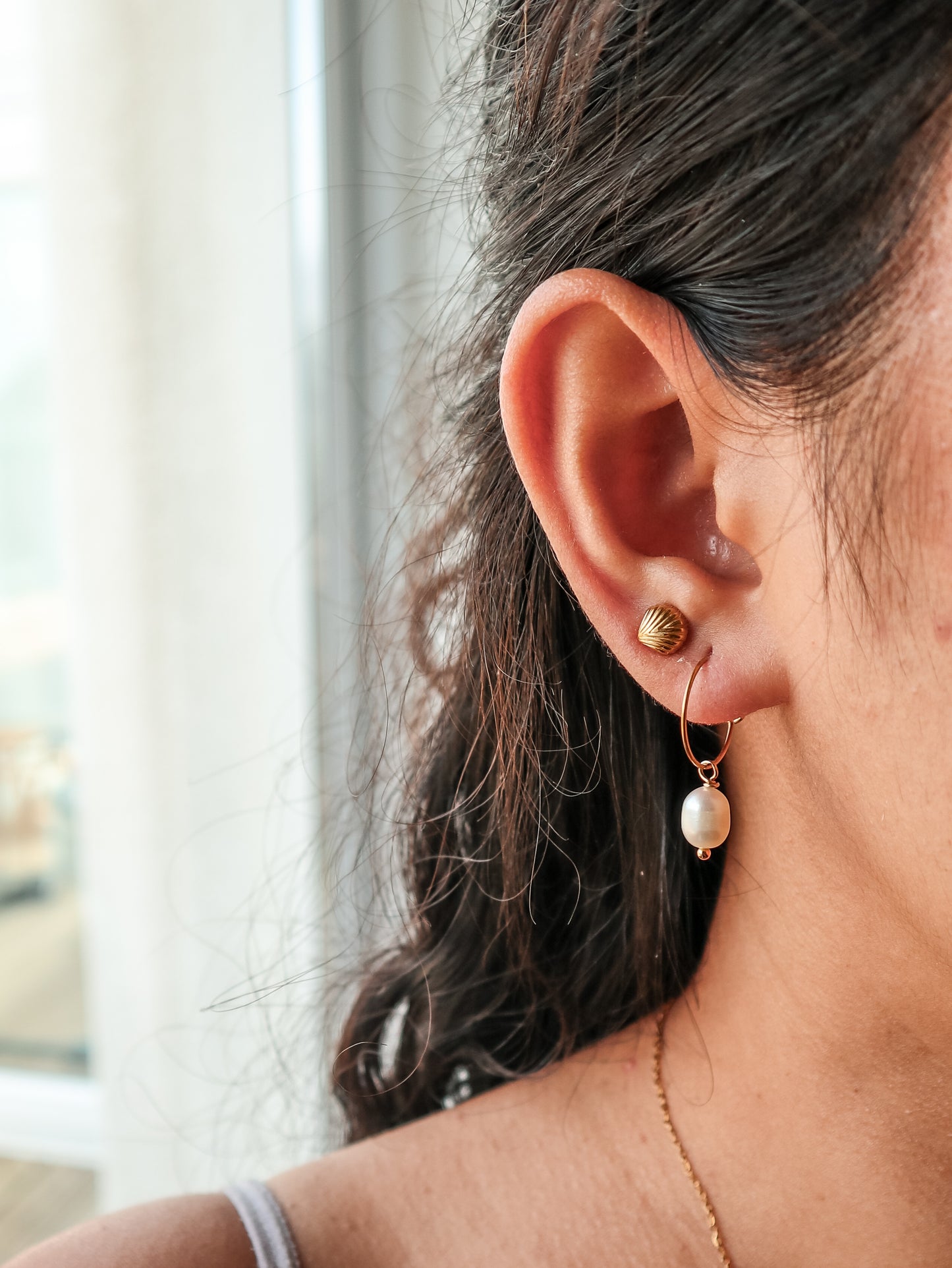 Sanur Fresh Water Pearl Bead Earrings
