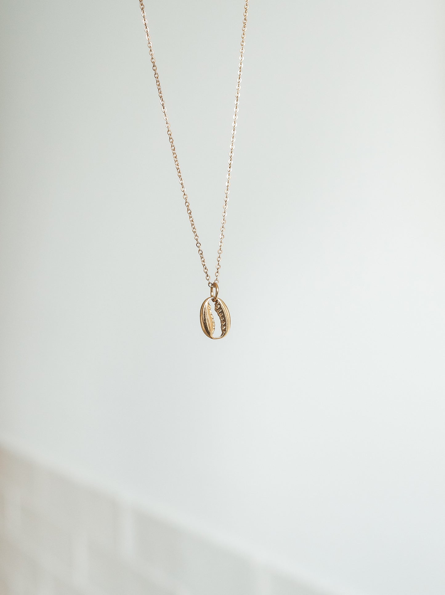 Lakey Peak Cowrie Shell Gold Necklace