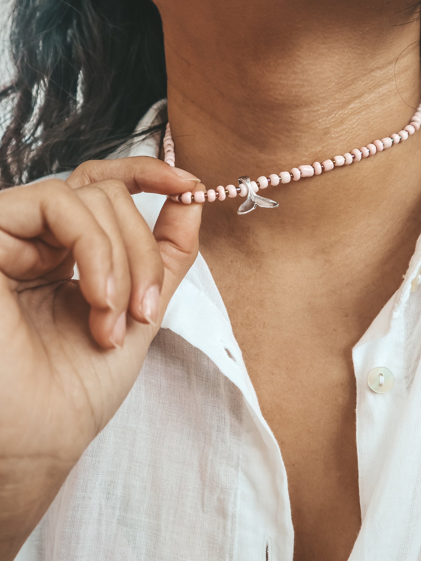Paus Whale Tail Beaded Necklace