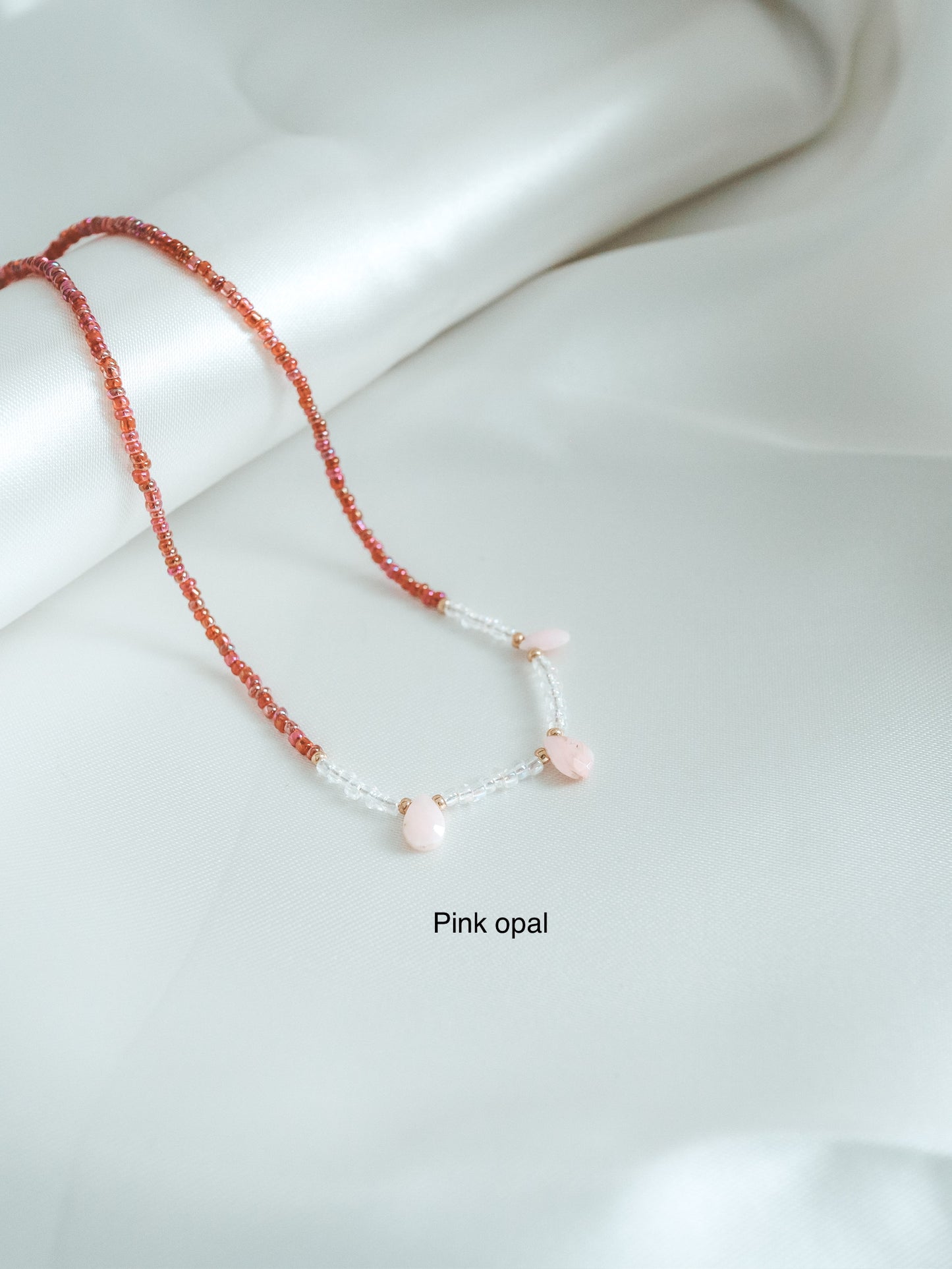 Briolette Gemstone Beaded Choker Necklace