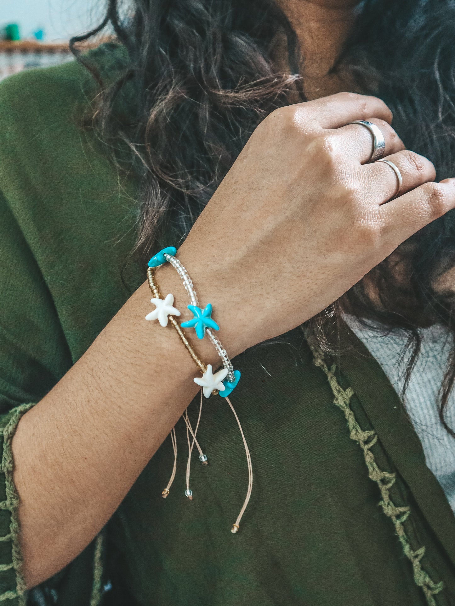 Nangas Star Fish Beaded Bracelet