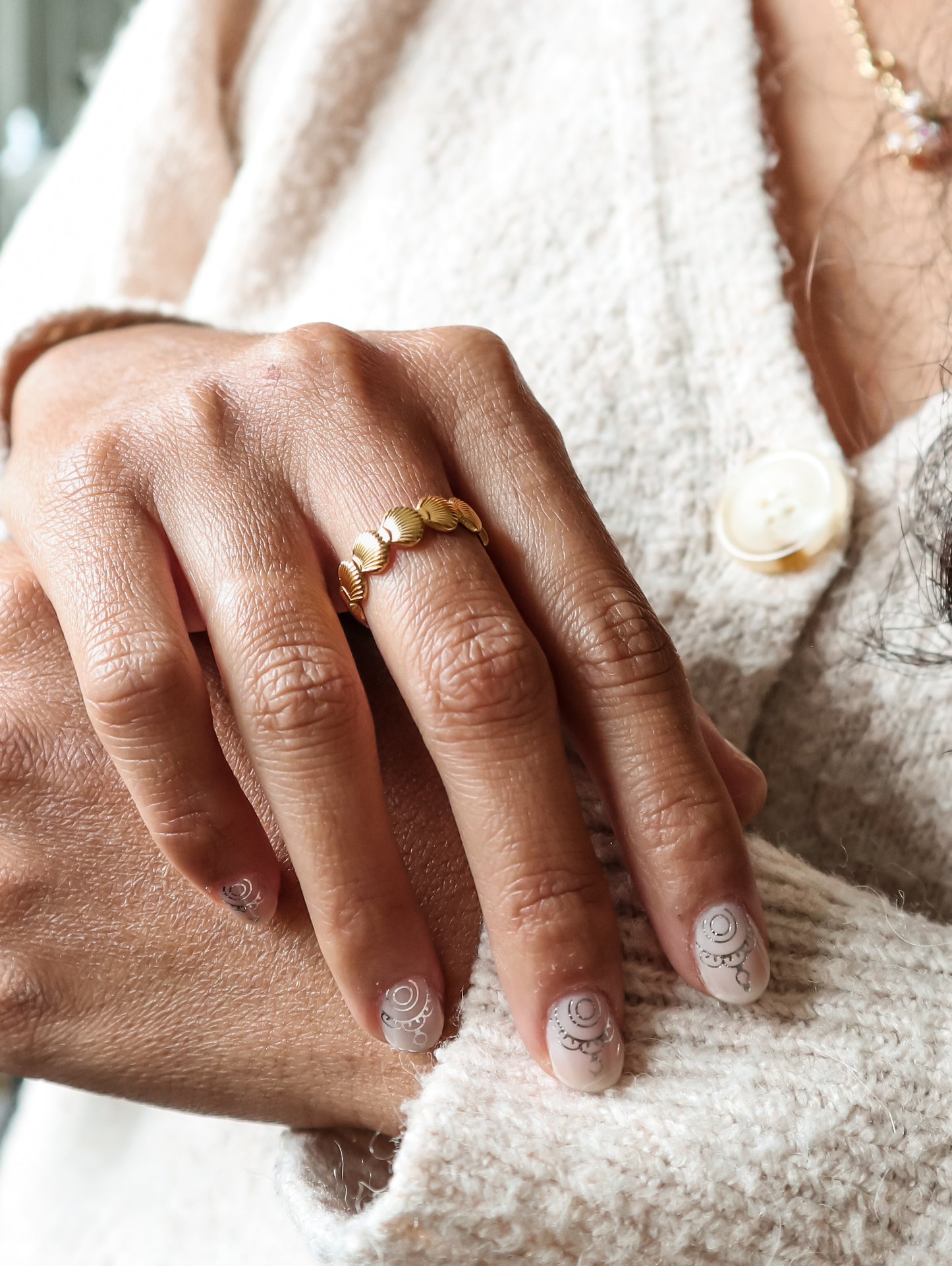 Seashell Gold Ring