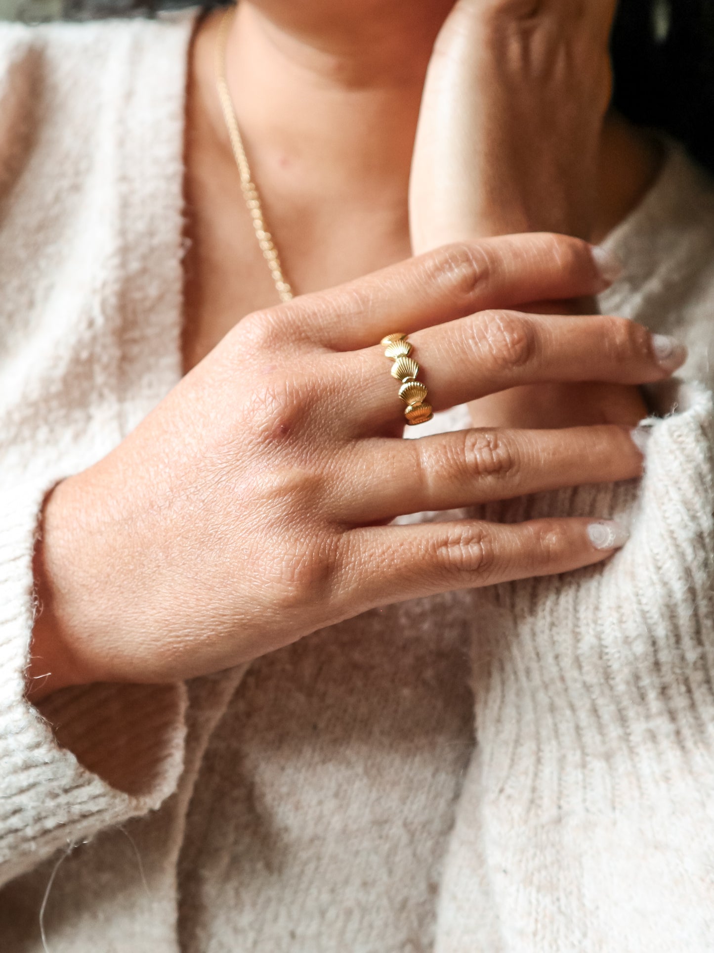 Seashell Gold Ring