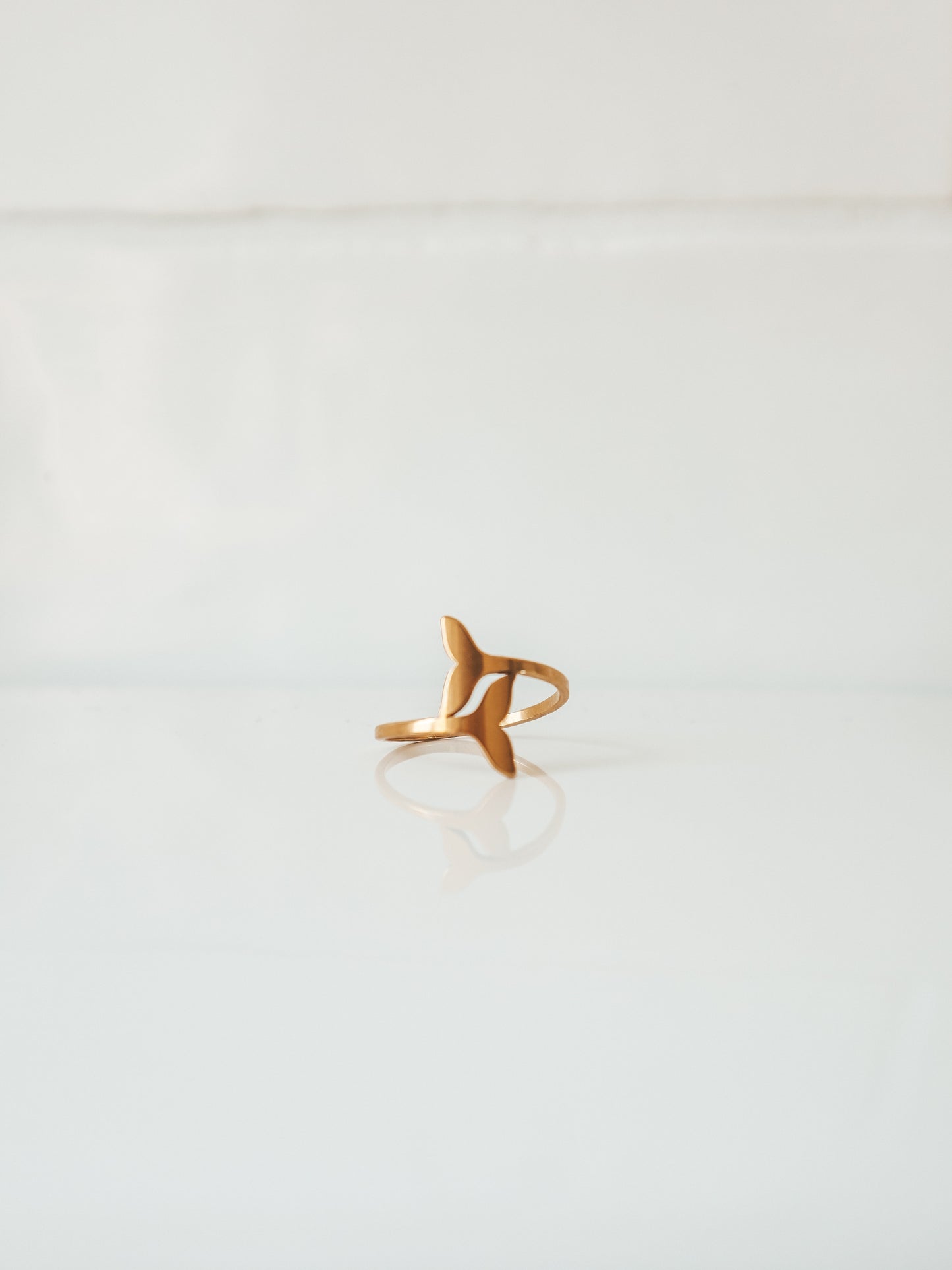 Whale Tail Gold Ring