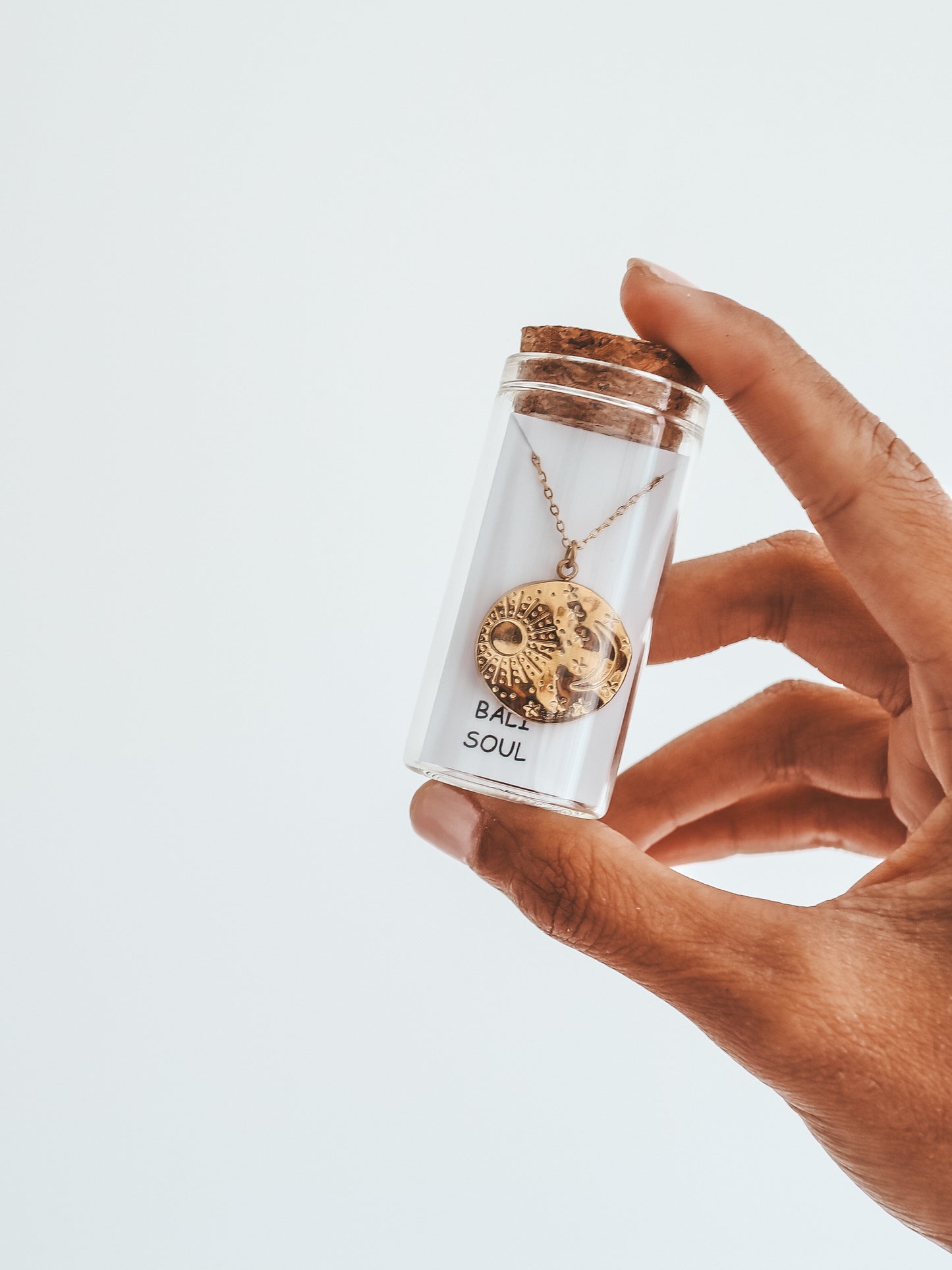 Luna Sun and Moon Gold Pendant Necklace