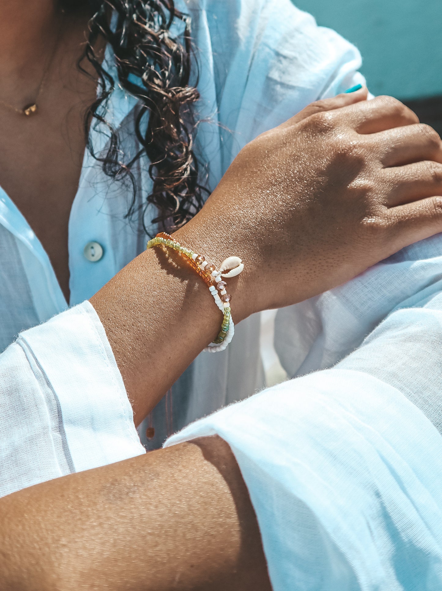 Papuma Shell Beaded Bracelet