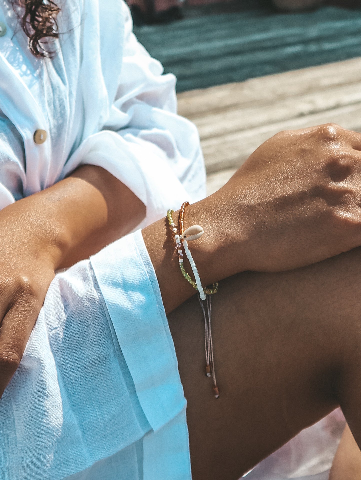 Papuma Shell Beaded Bracelet