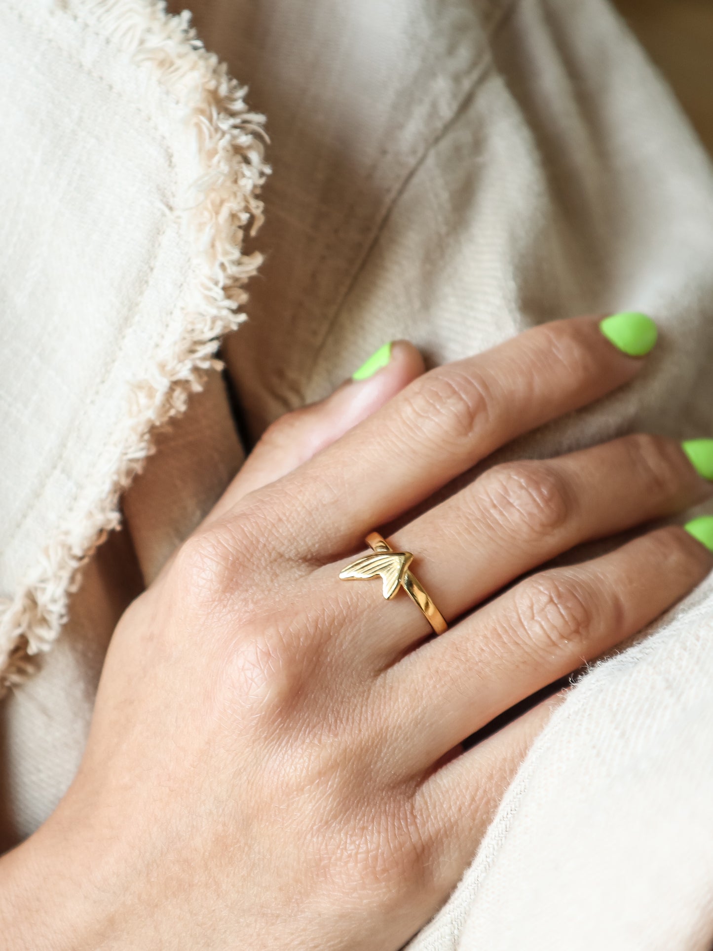 Gold Mermaid Tail Ring