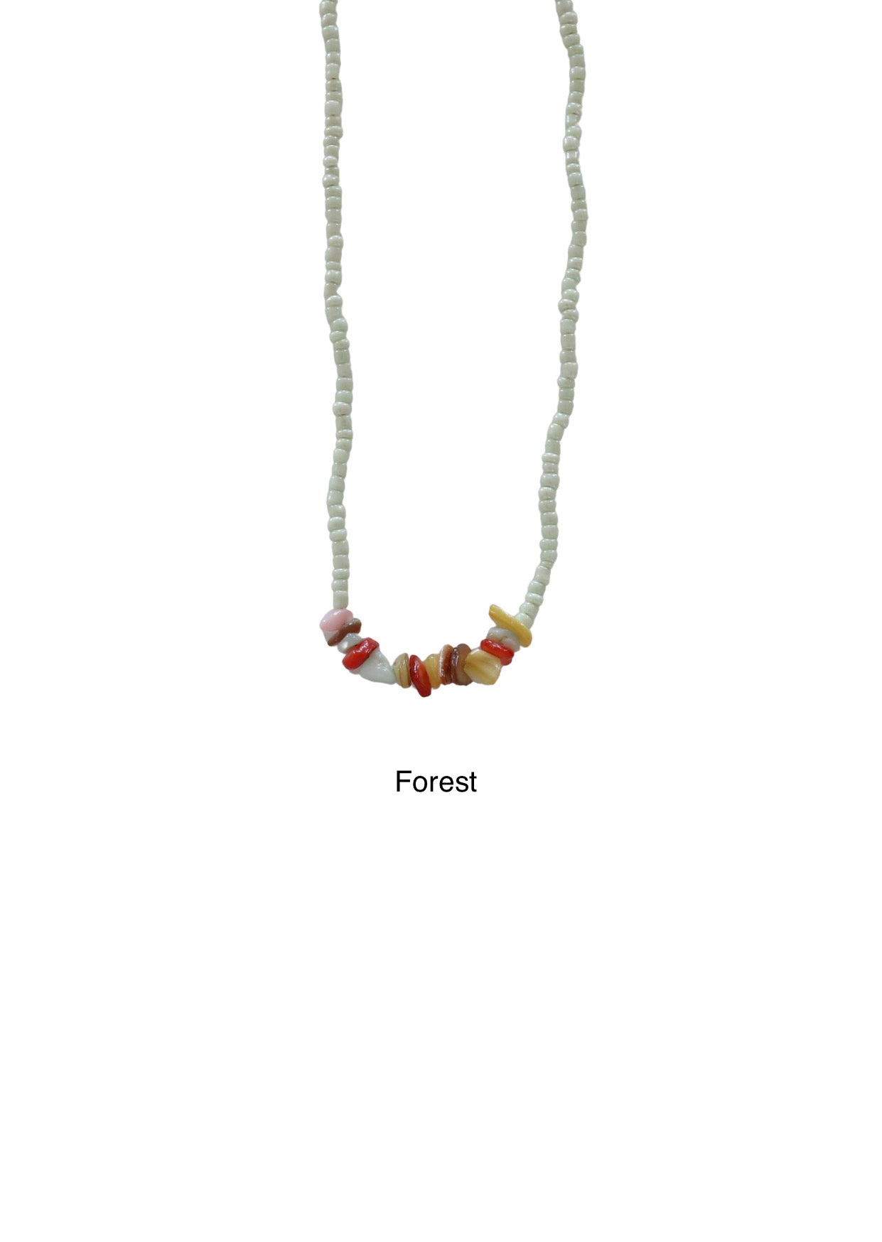 Rote Shell Beaded Necklace