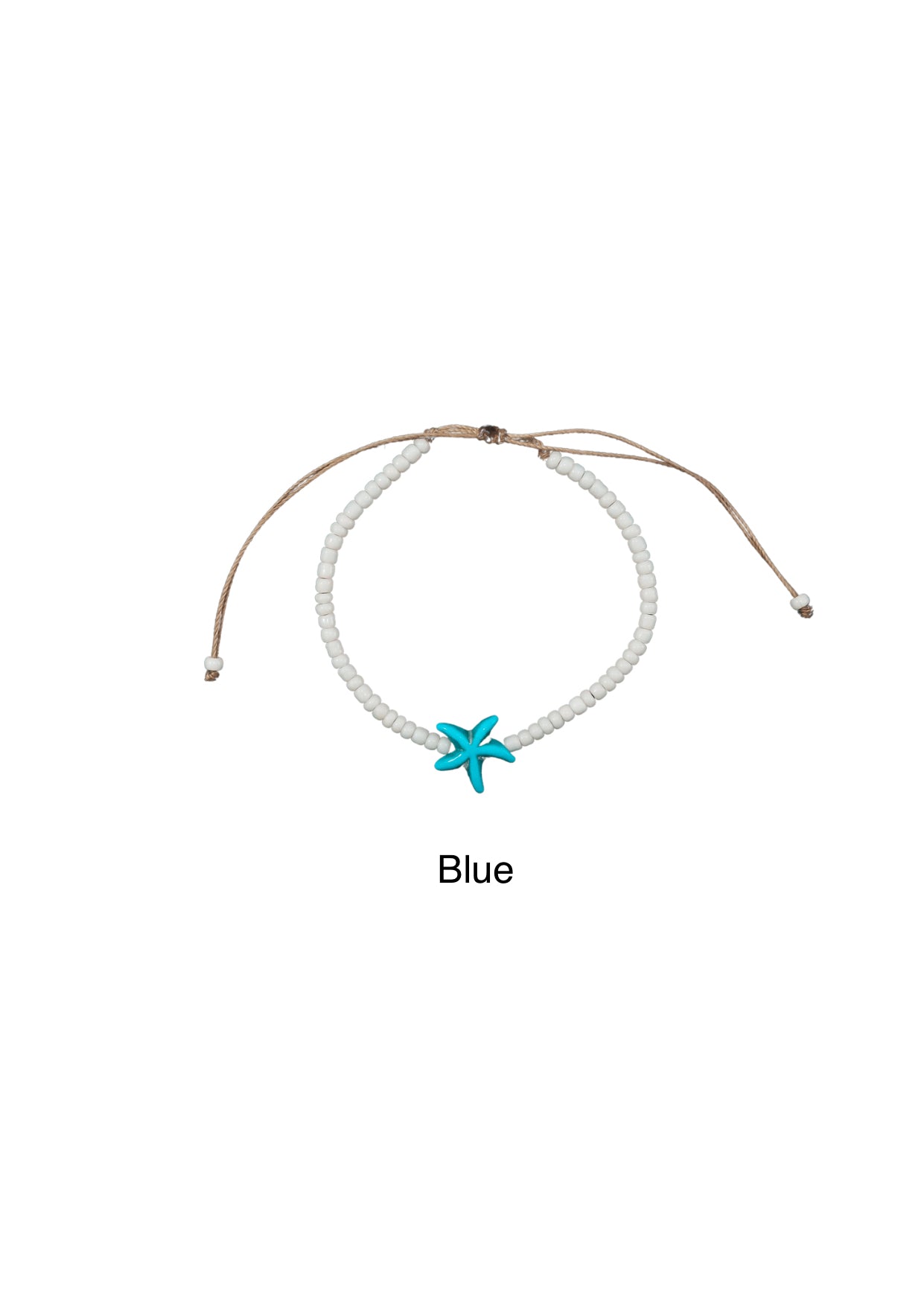 Marina Starfish Beaded Anklet
