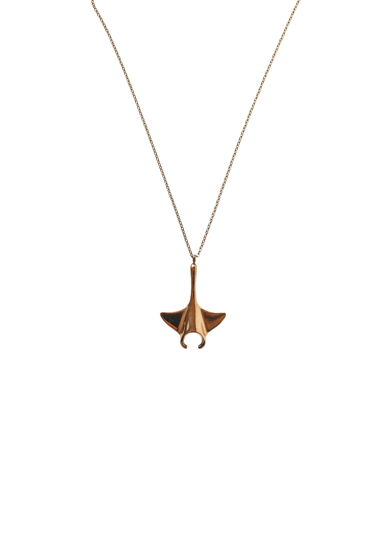 Gold Manta Ray Necklace