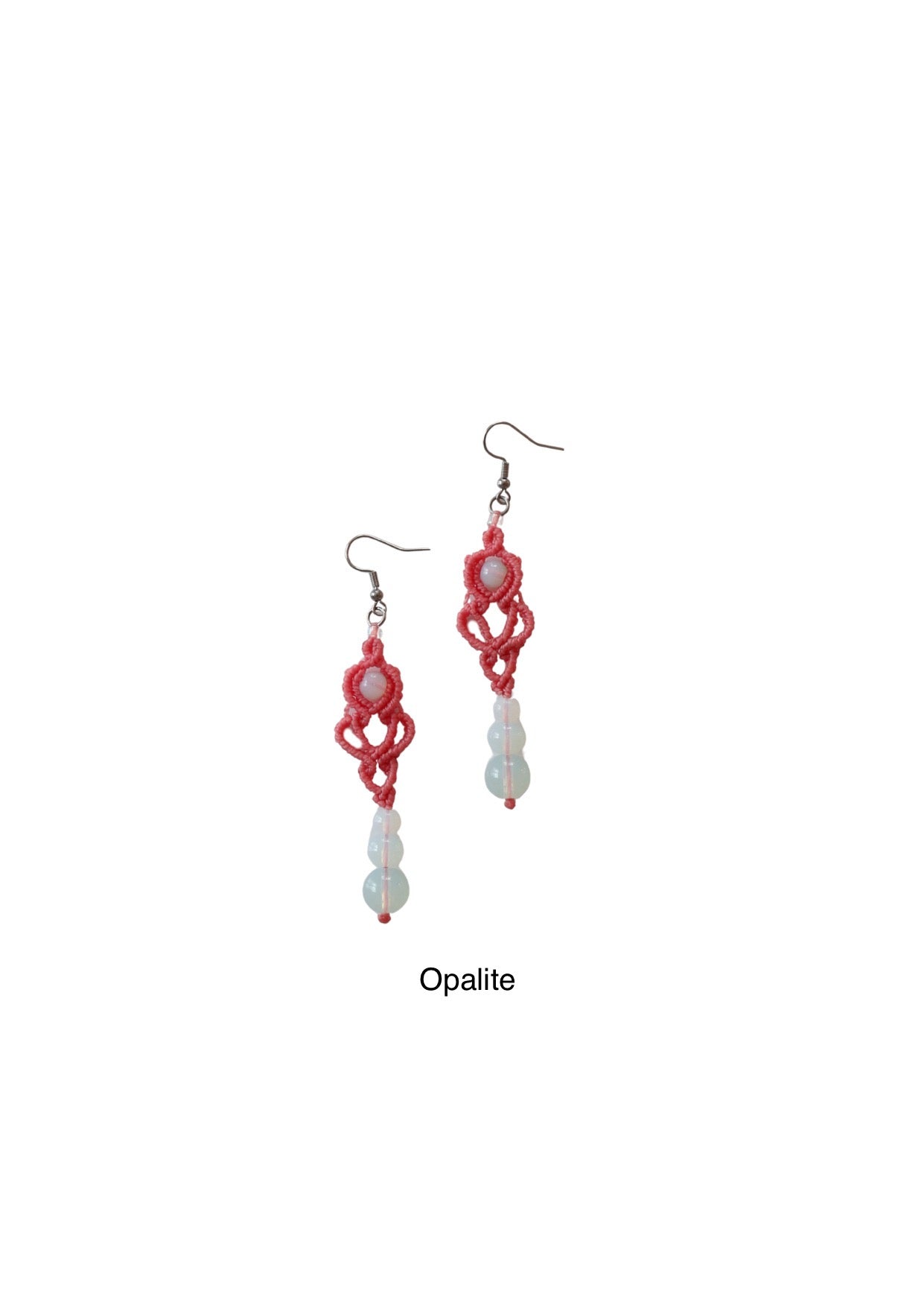 Azalea Gemstone Macrame Earrings