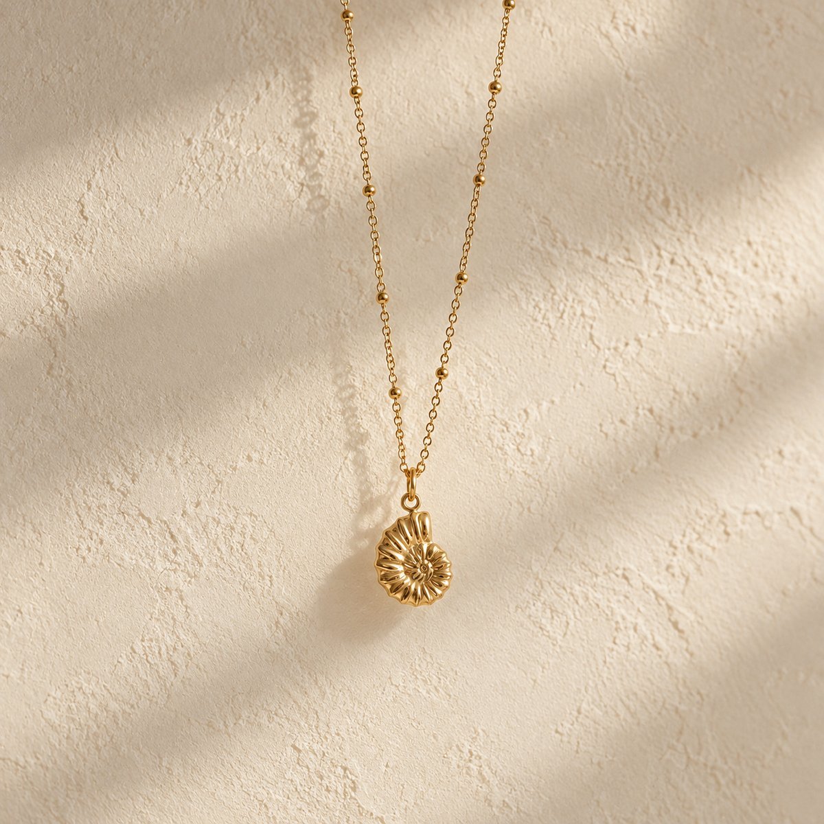 Gold Nautilus Shell Necklace