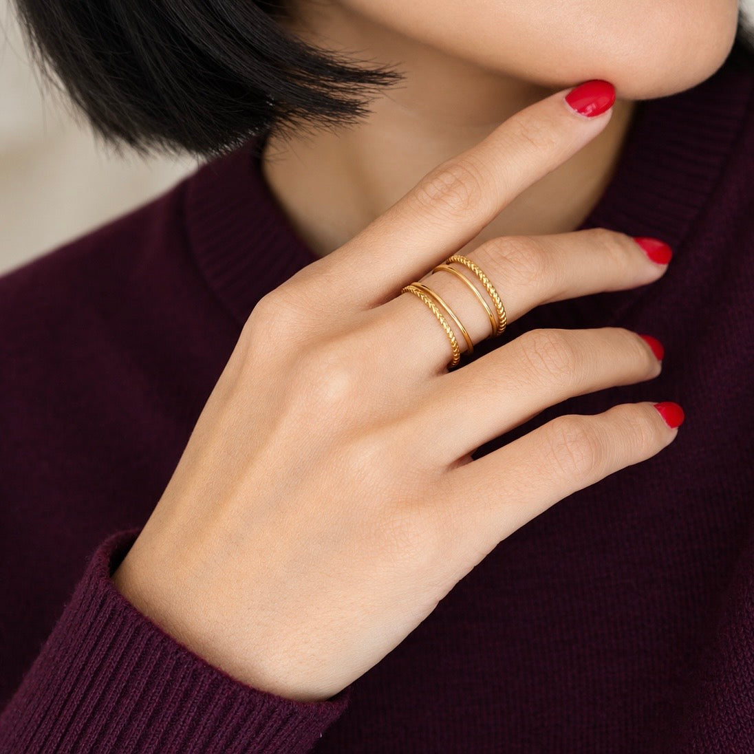 Solene Gold Ring