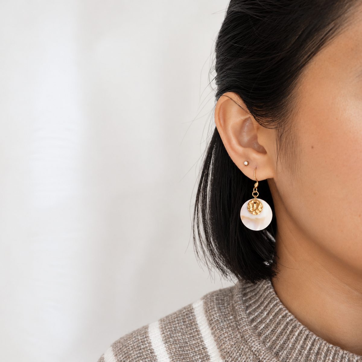 Mother of Pearl Drop Earrings
