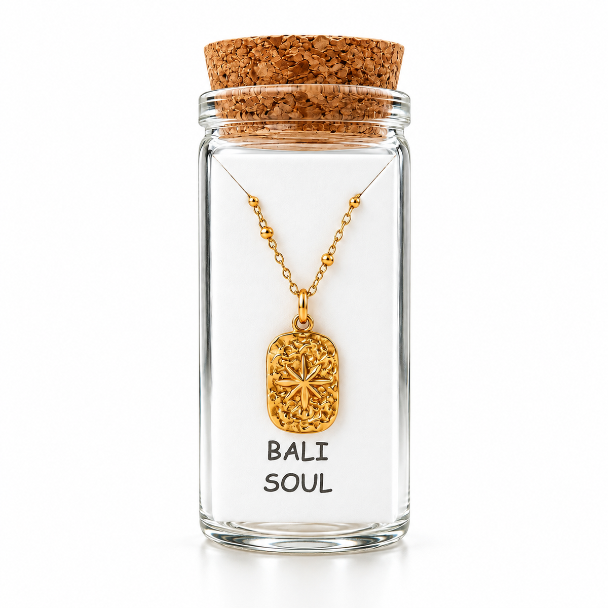 Gold Starburst Pendant Necklace