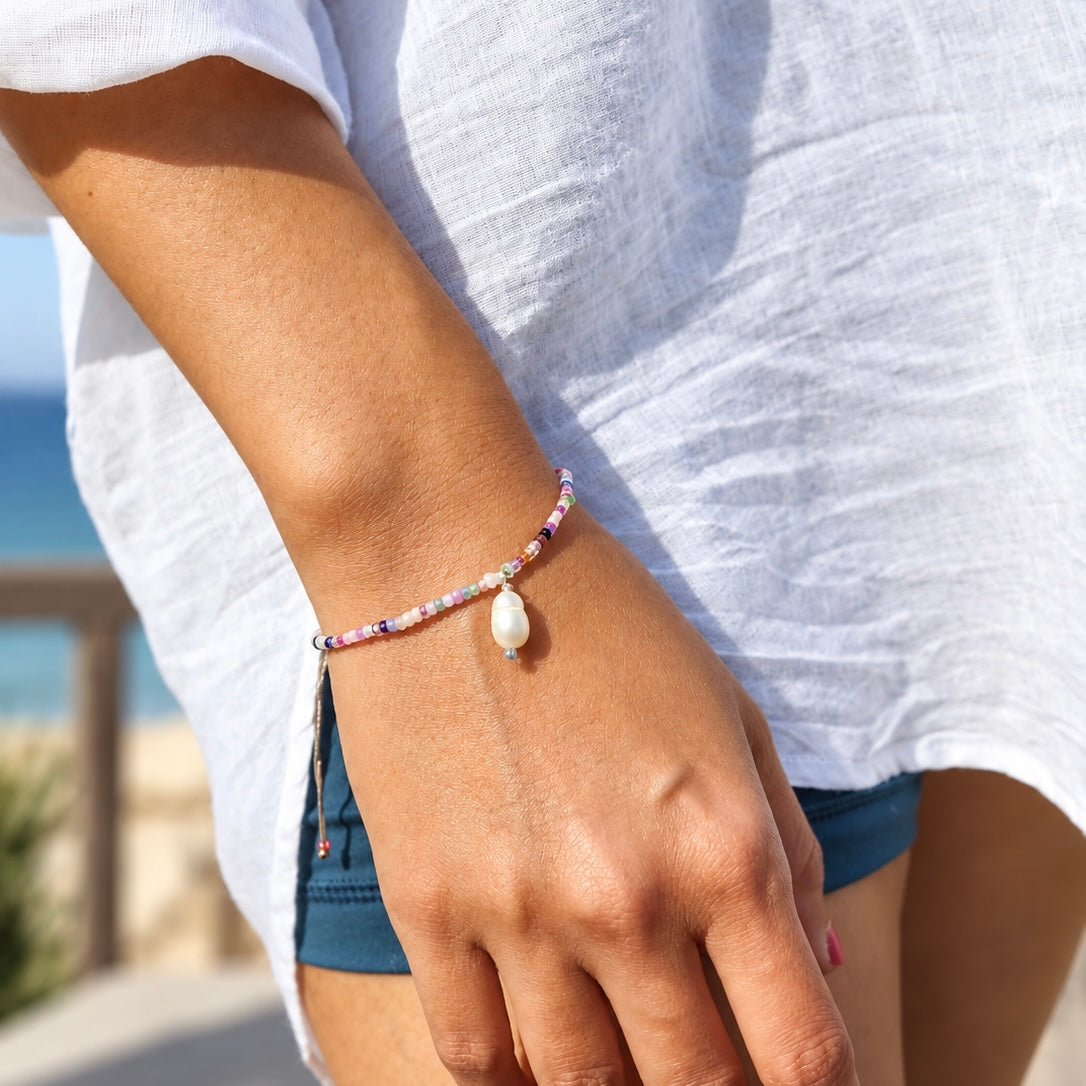 Medewi Pearl Beaded Bracelet