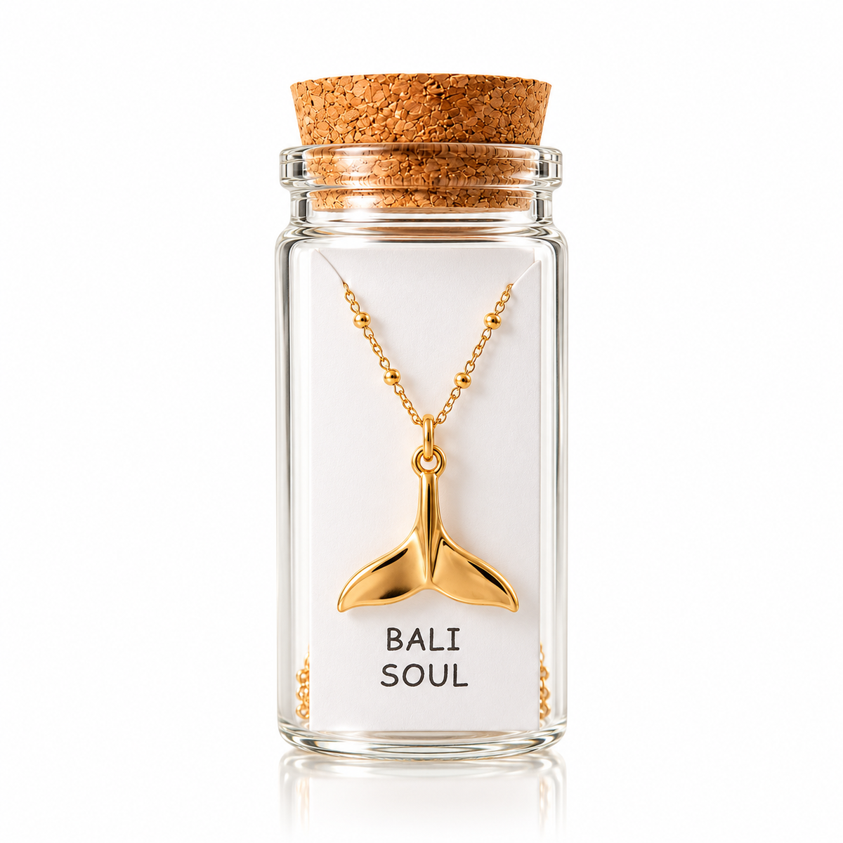 Gold Whale Tail Necklace