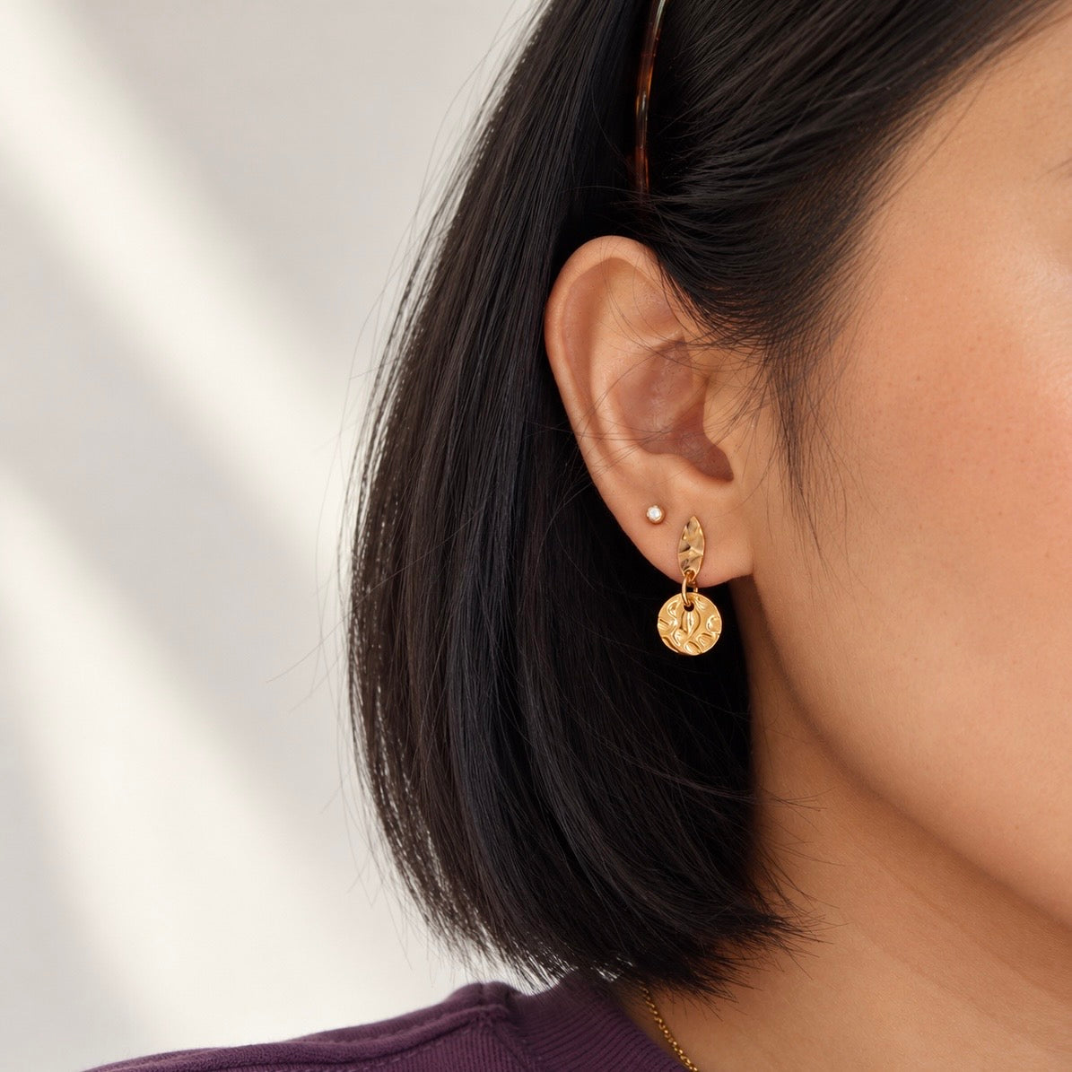 Solara Gold Drop Earrings