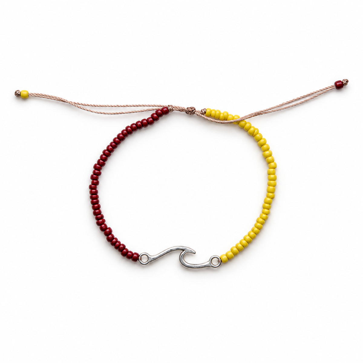 Samudra Wave Charm Bead Anklet