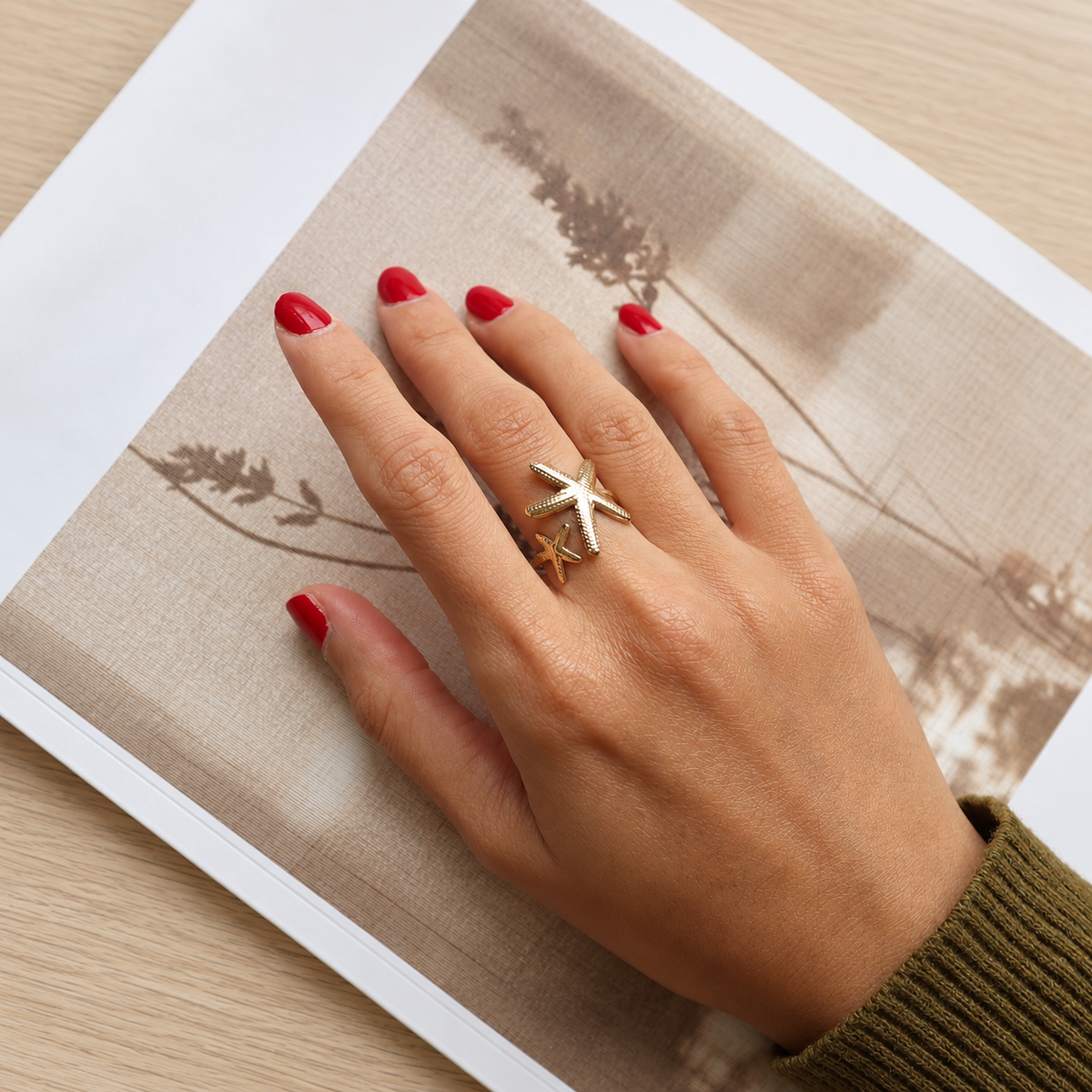 Solara Starfish Ring