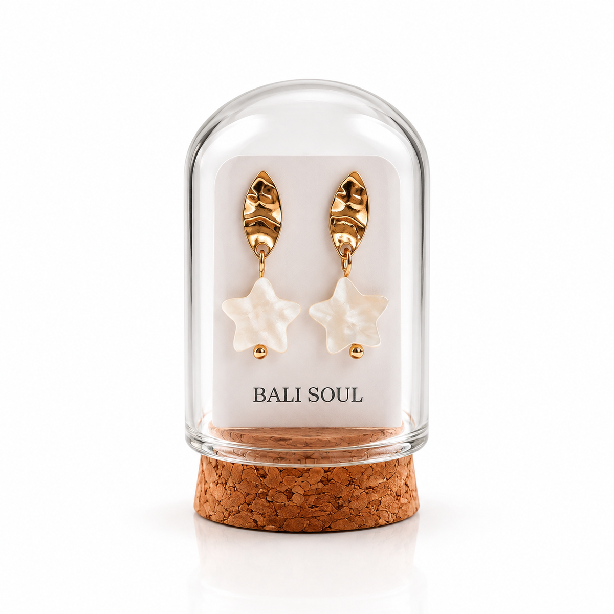 Mother of Pearl Star Stud Earrings