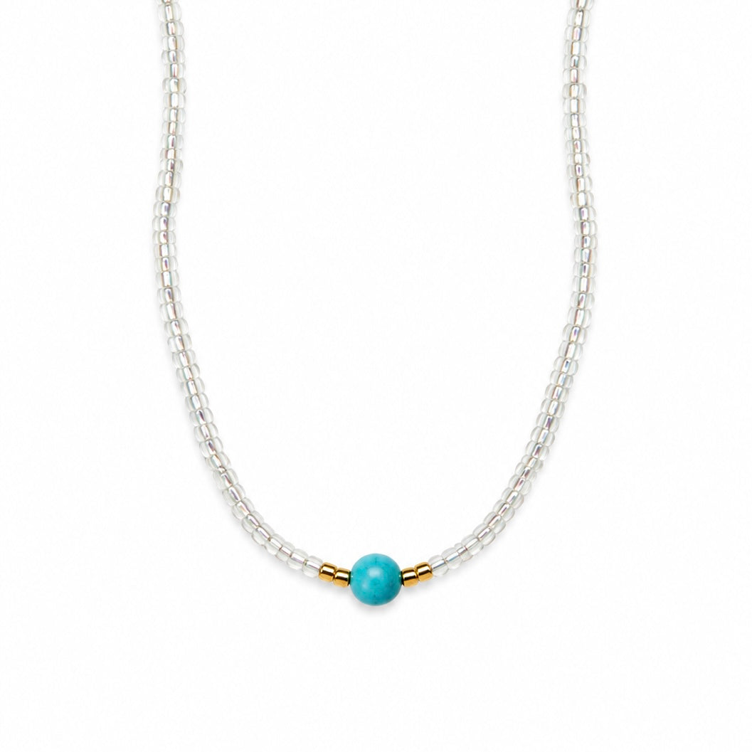 Sindhu Turquoise Bead Necklace