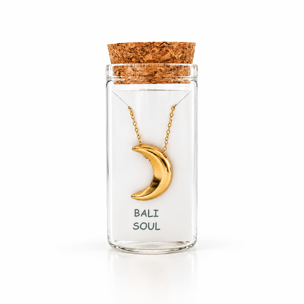 Gold Crescent Moon Necklace