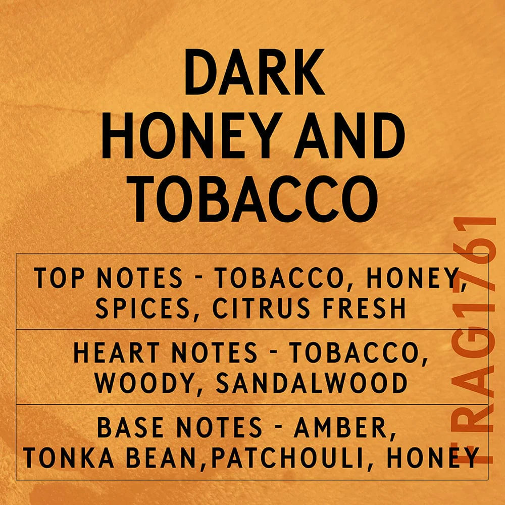 Dark Honey and Tobacco Scented Soy Wax Candle