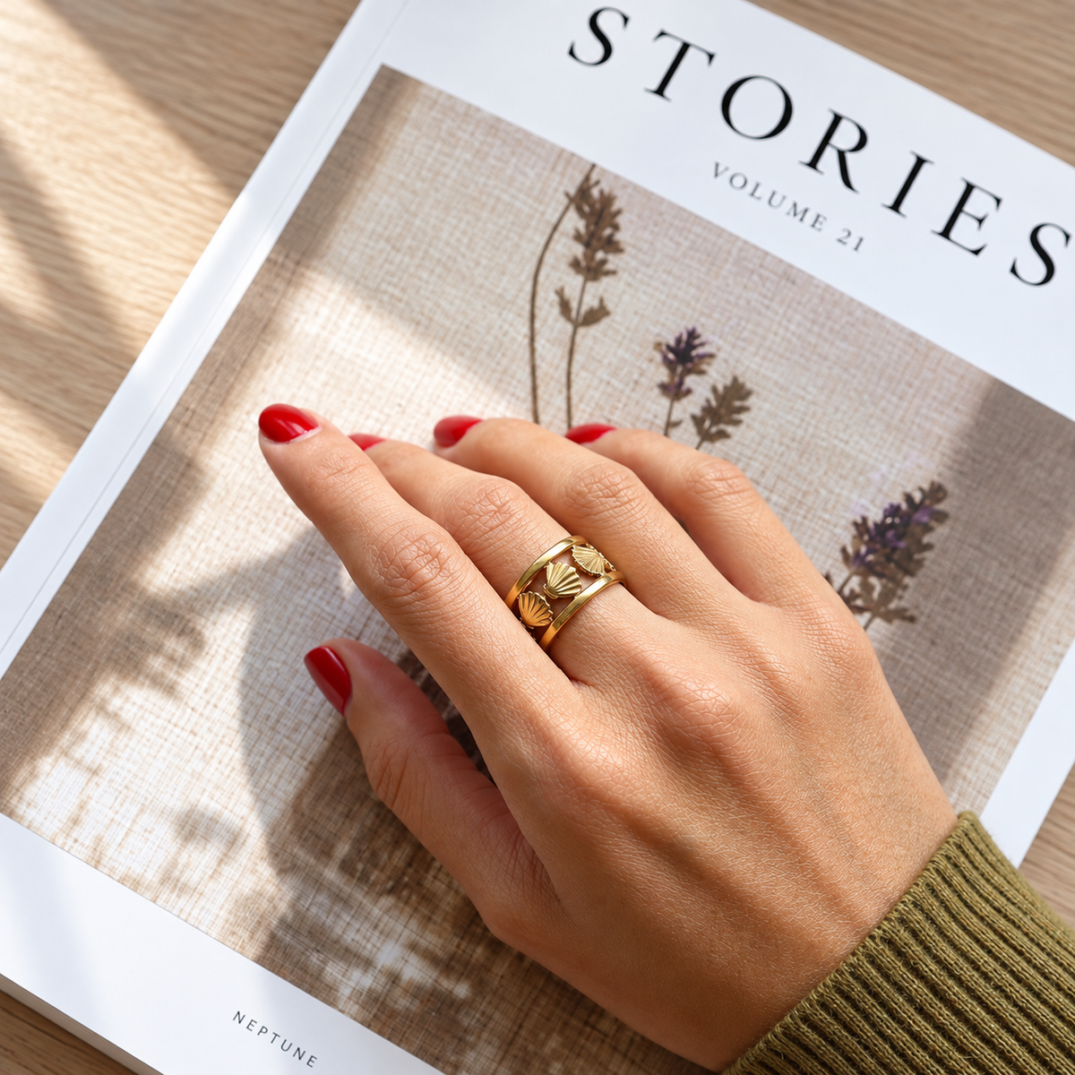 Santorini Shell Ring