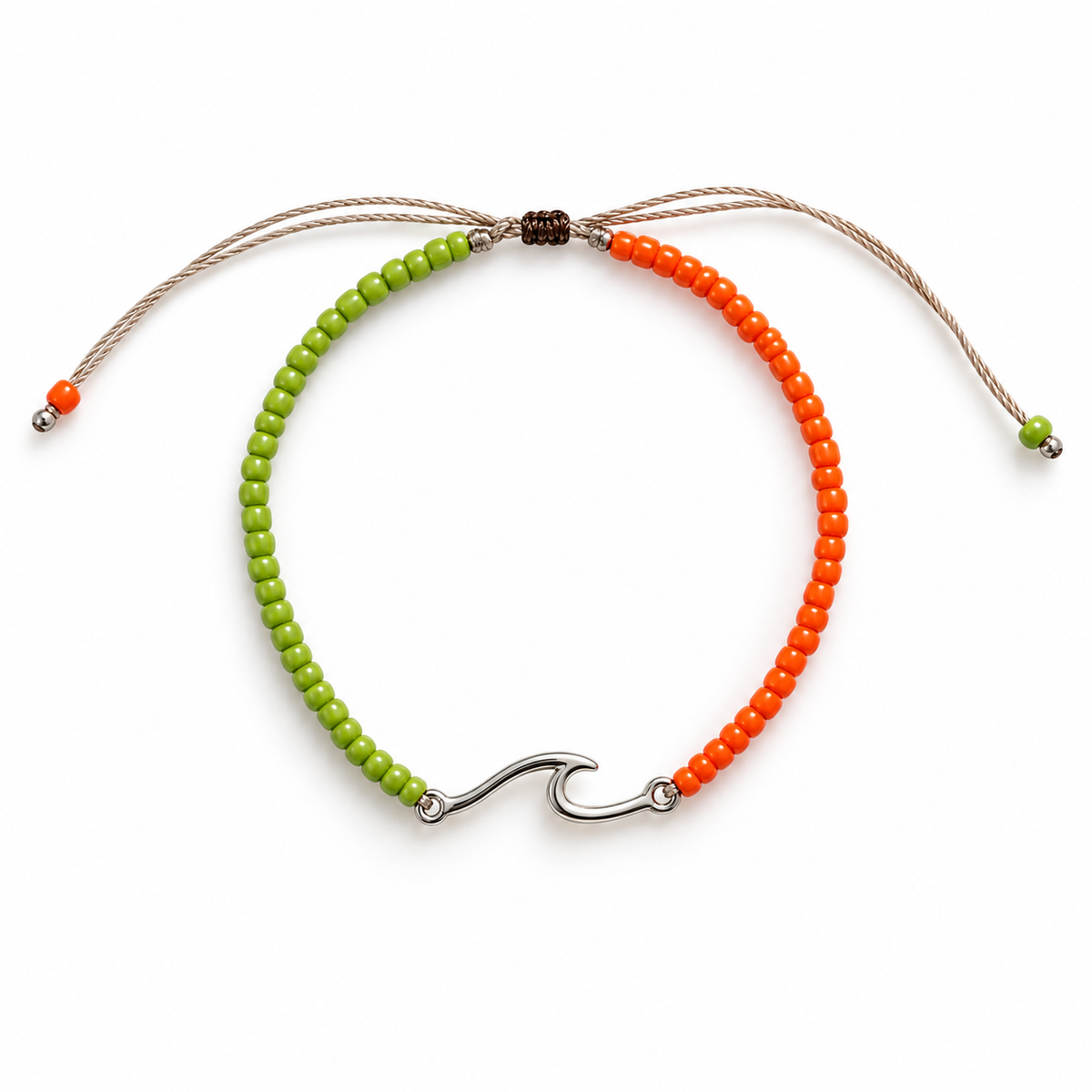 Samudra Wave Charm Bead Anklet