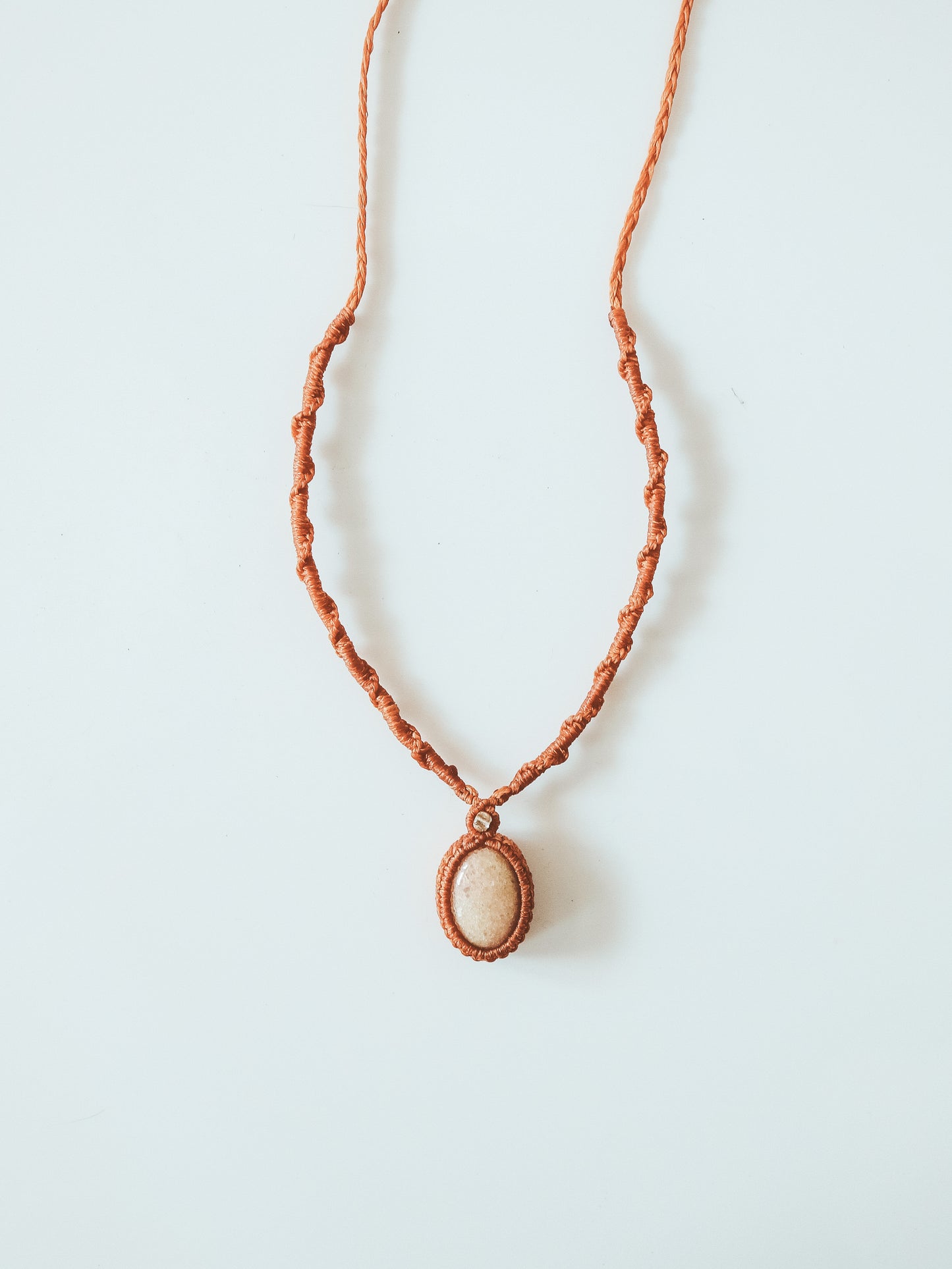 Agate Macrame Necklace