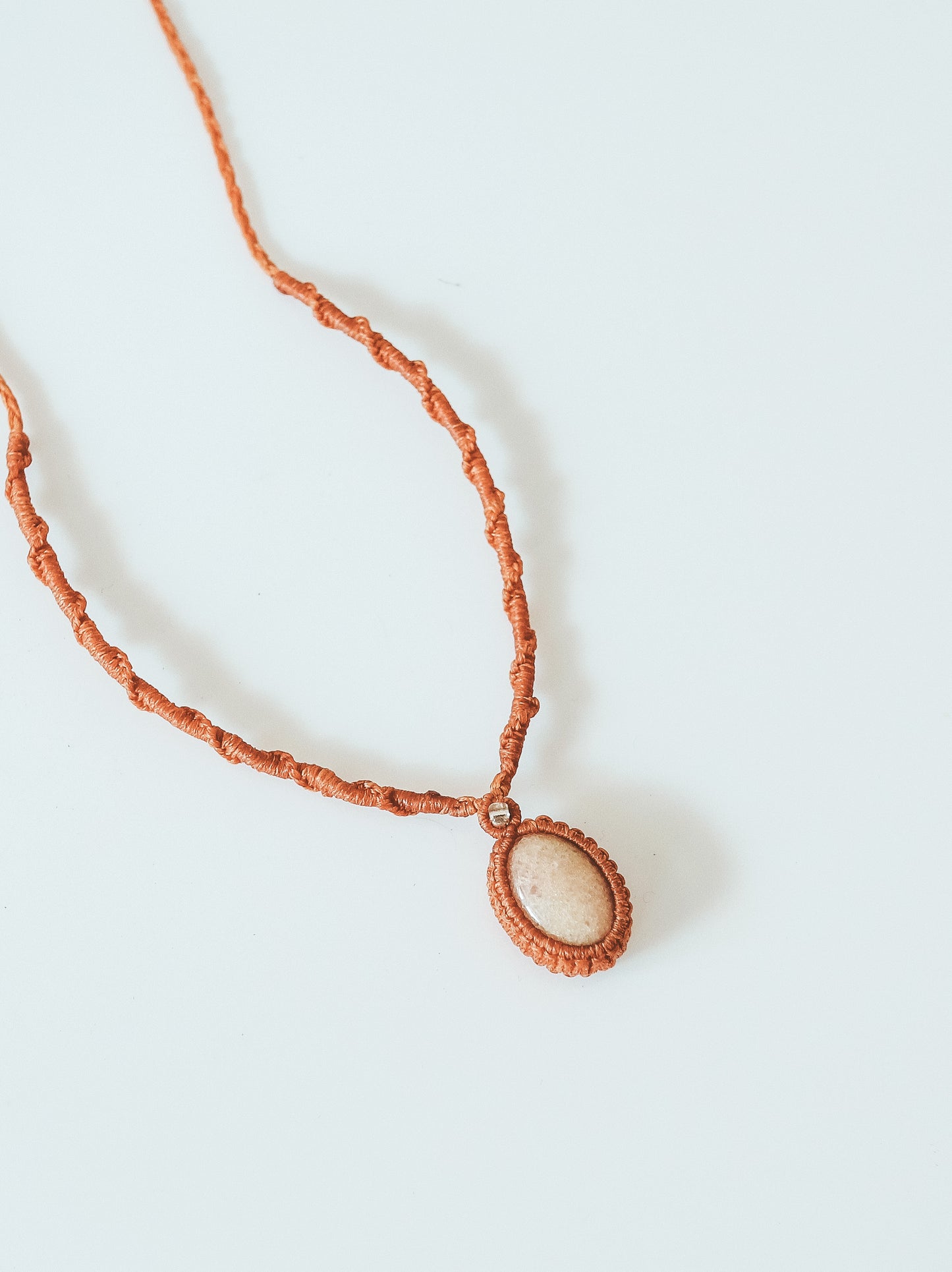 Agate Macrame Necklace