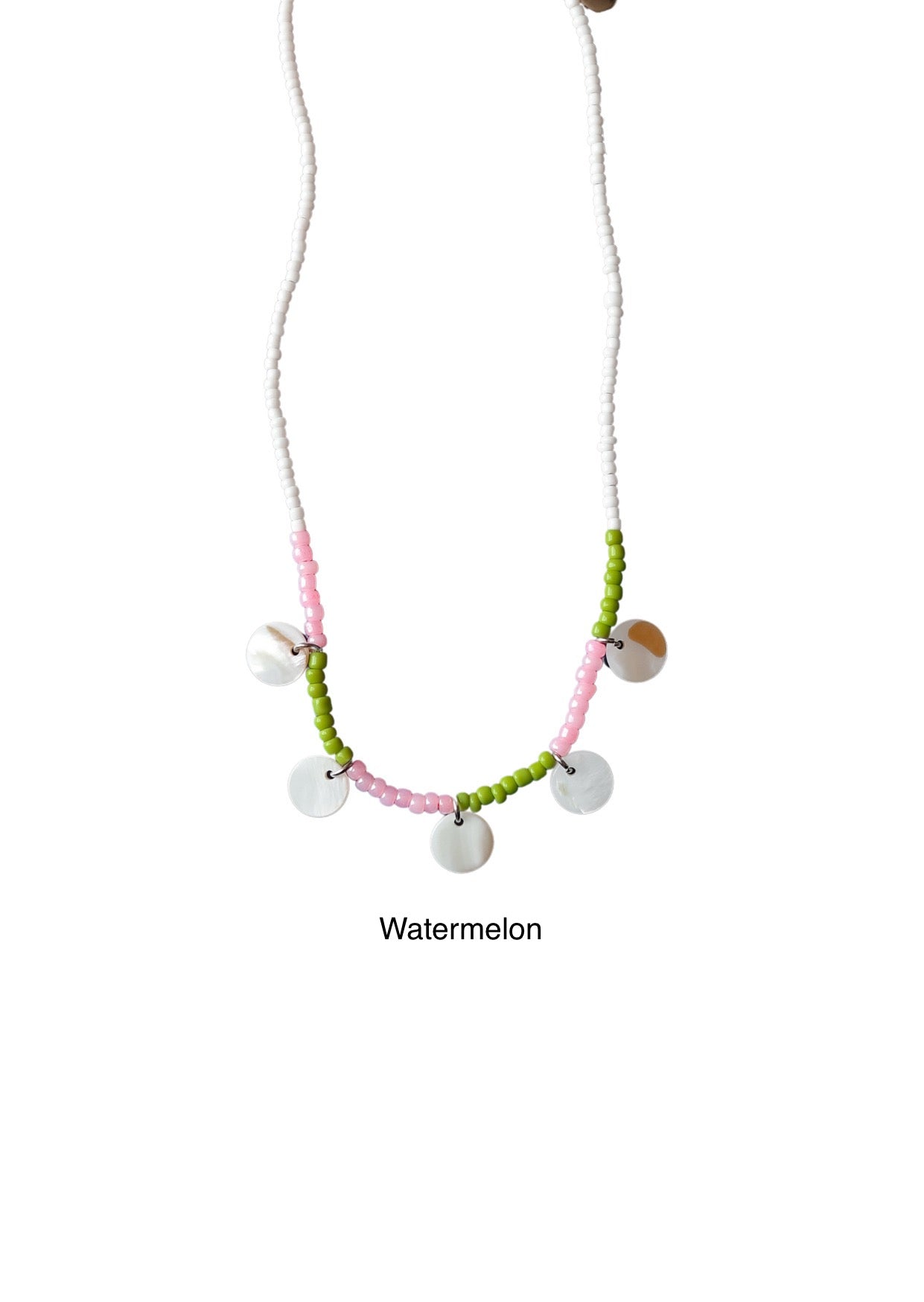 Balangan Shell Disk Beaded Necklace