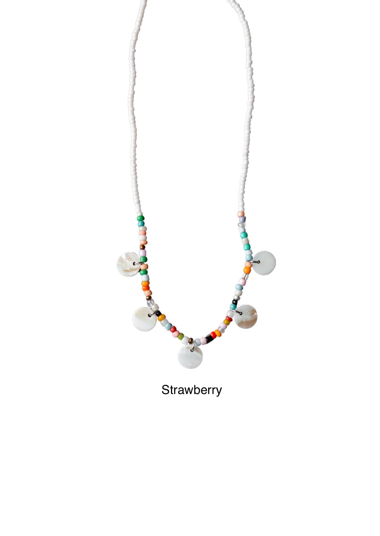Balangan Shell Disk Beaded Necklace
