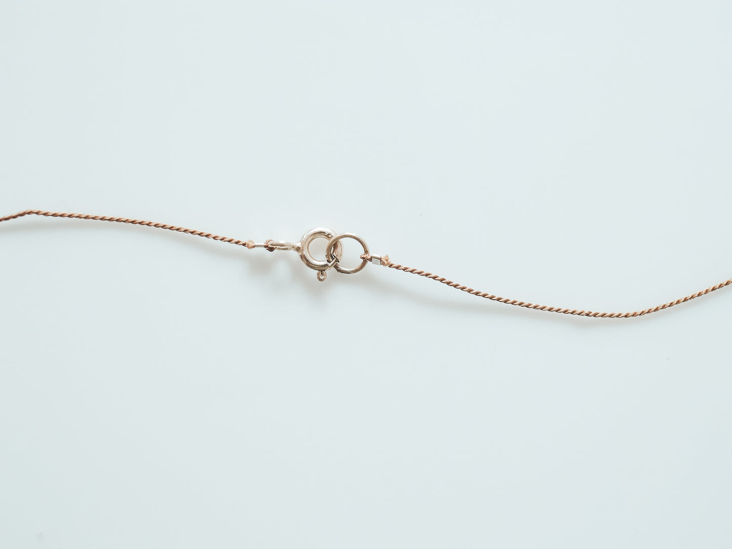 Clear Quartz Fine Silk Cord Necklace, April Birthstone