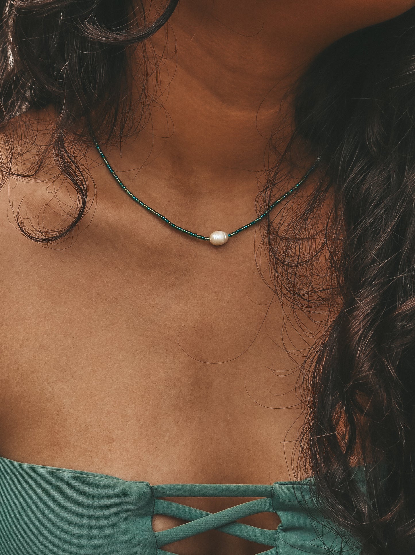 Pandawa Necklace, Pearl Dainty Necklace