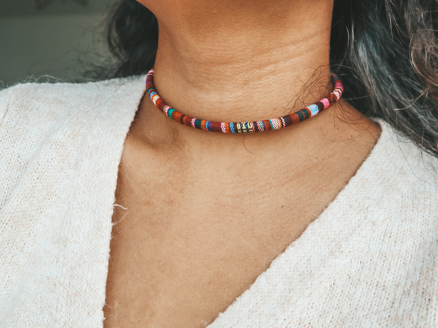 Batik Choker Necklace