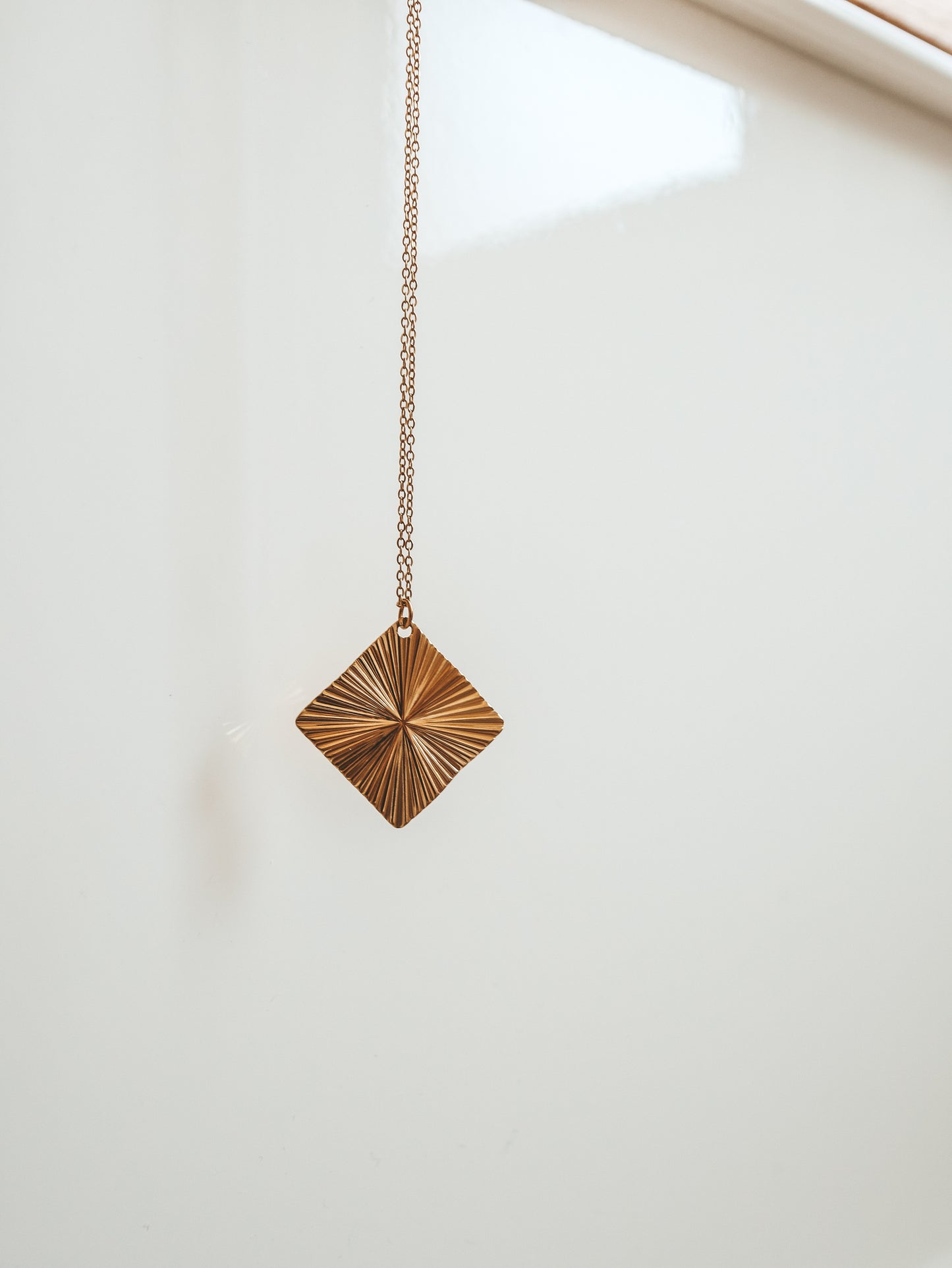 Rhombus Gold Necklace