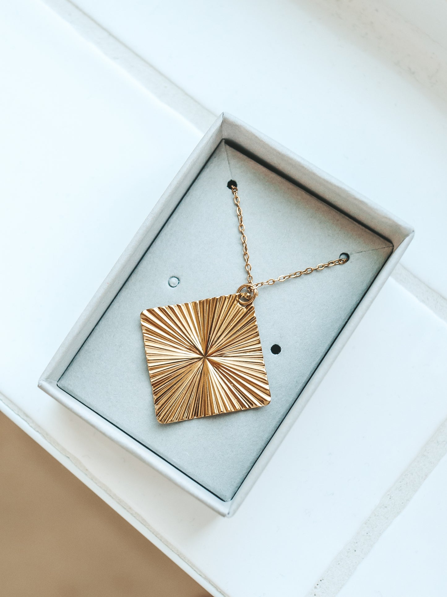 Rhombus Gold Necklace