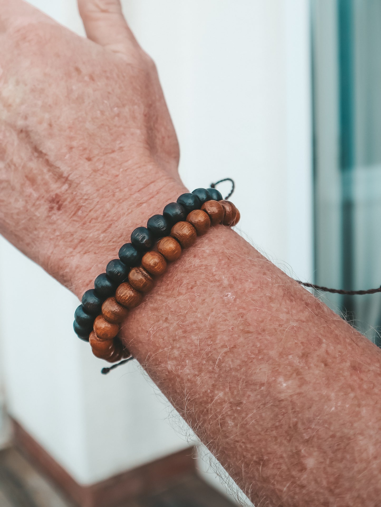 Kintamani Coconut Wood Bead Bracelet by Bali Soul