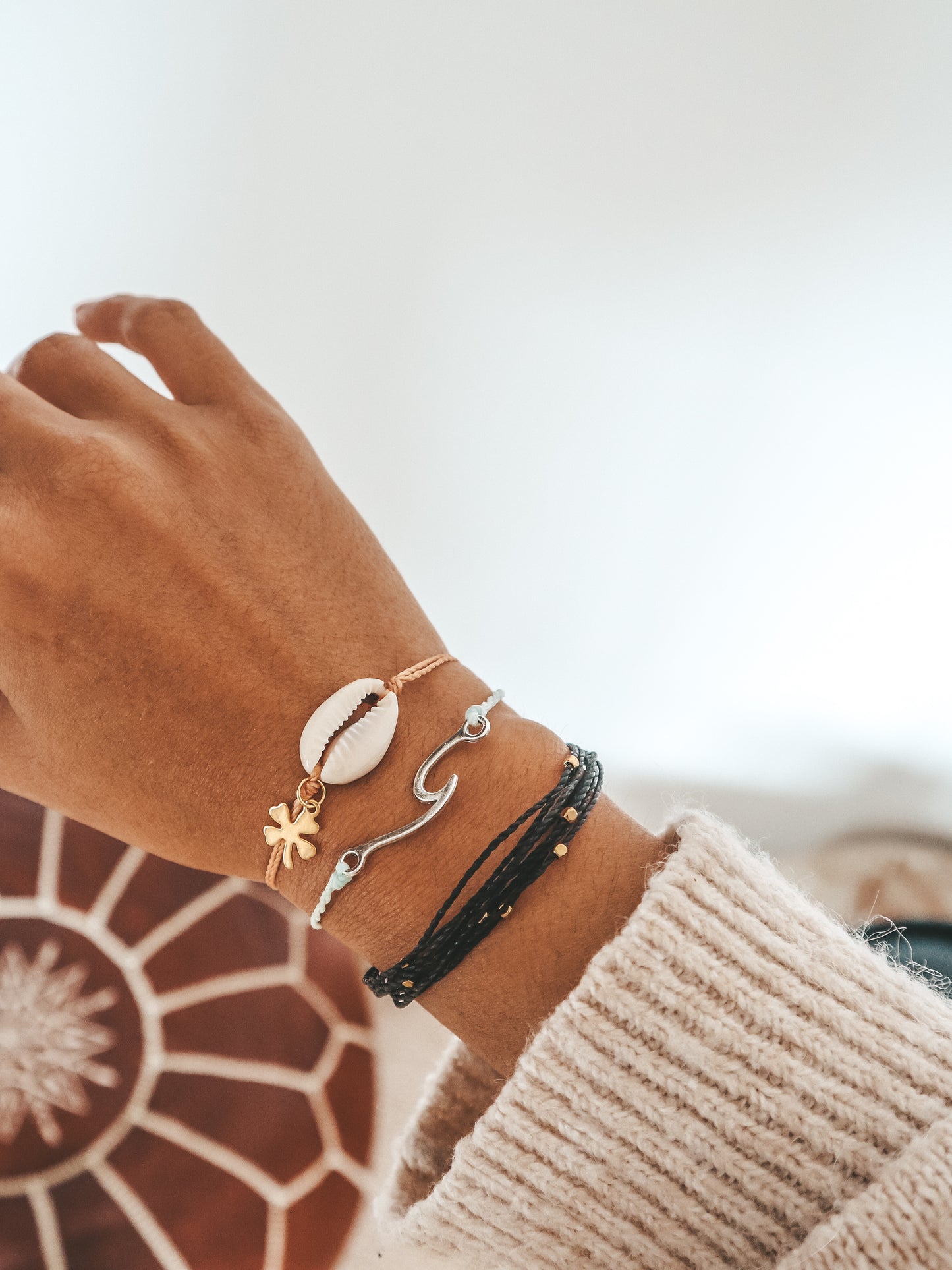 Saba Cowrie Shell Braided Bracelet