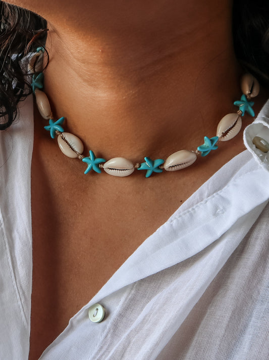 Tirta Cowrie Shell and Starfish Necklace