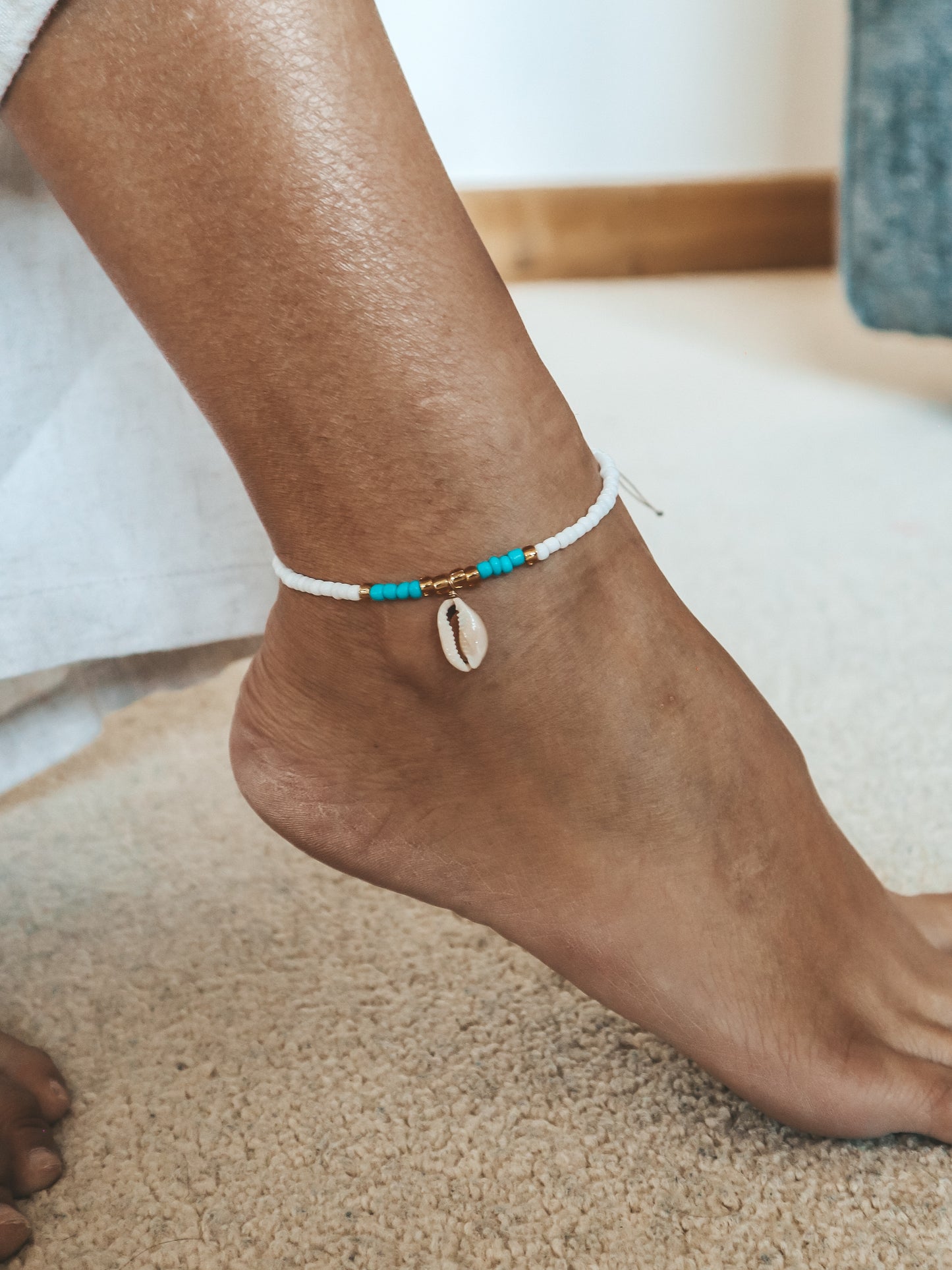 Penida Shell Beaded Anklet